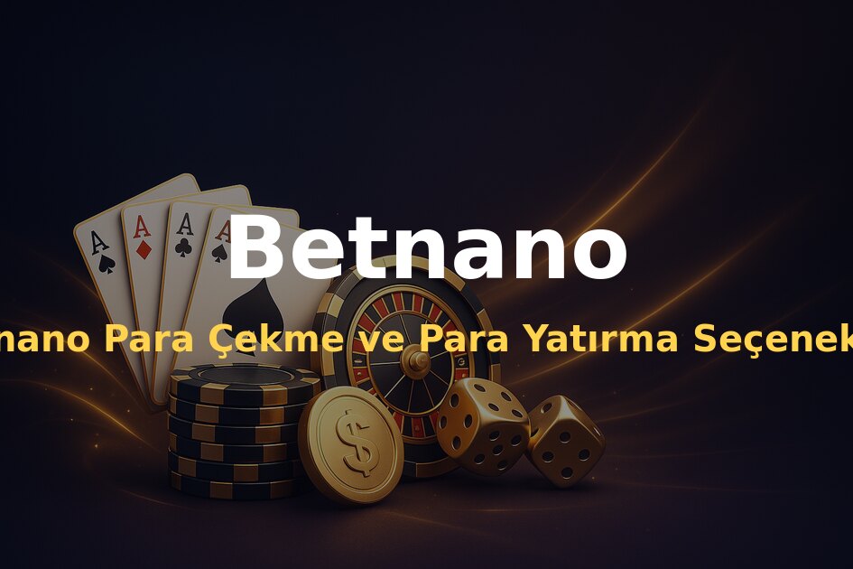 Betnano Para Çekme ve Para Yatırma Seçenekleri - Betnano
